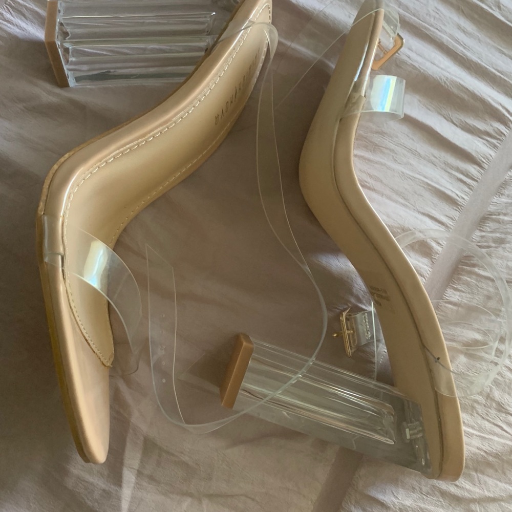 Clear heels